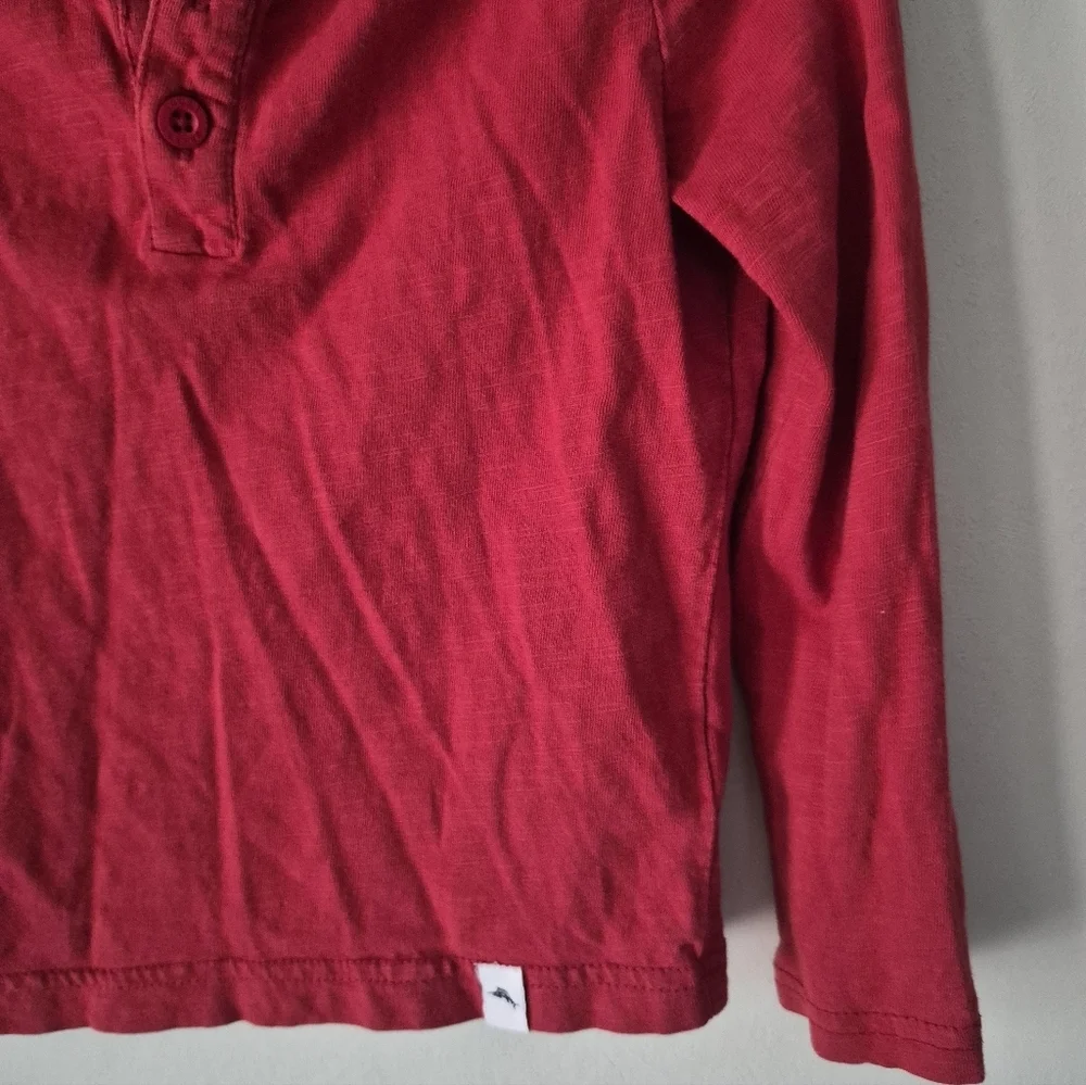 Tommy Bahama Red Long Sleeve Kids Shirt (4)